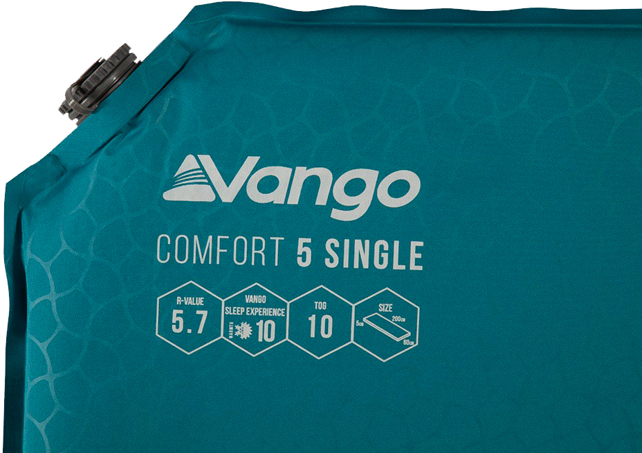 Килимок самонадувний Vango Comfort 5 Single Bondi Blue (SMQCOMFORB36A11) — фото 3