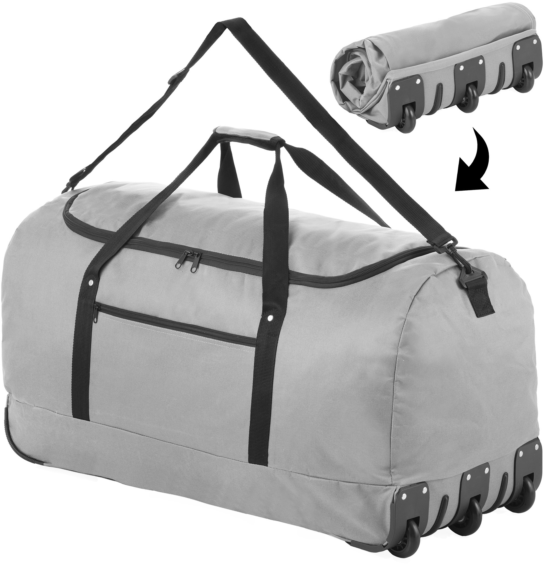 Сумка дорожня на колесах TravelZ Wheelbag 100 Liter Grey (603092) — фото 5