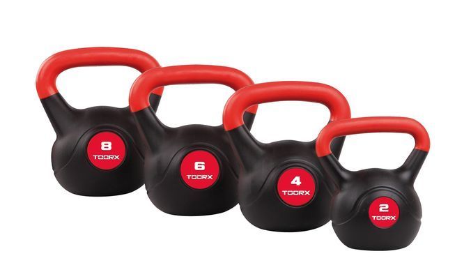 Гиря вінілова Toorx PVC 2 кг Black/Orange (KRP-2)