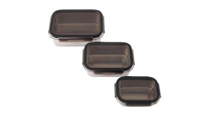 Набір харчових контейнерів із нержавіючої сталі Outwell Camper Food Box Set 3 шт (651210)
