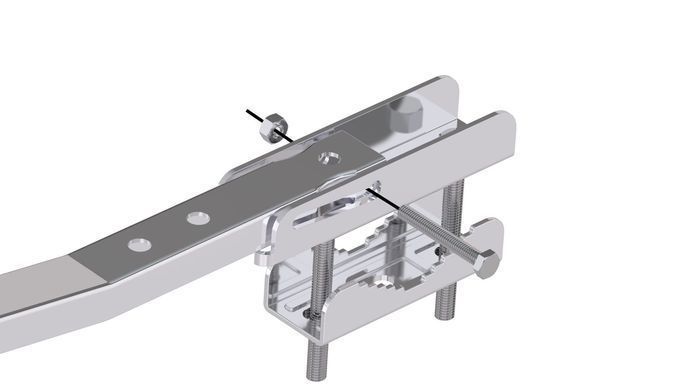 Сушарка для білизни навісна Colombo Balcony with clamps (STZAN2)