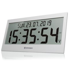 Годинник настінний Bresser Jumbo LCD Grey (7001802QT5000)