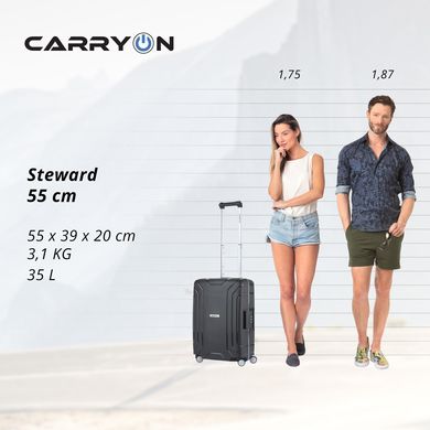 Валіза CarryOn Steward (S) Black (502322)
