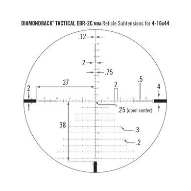 Приціл оптичний Vortex Diamondback Tactical FFP 4-16x44 EBR-2C MOA (DBK-10026)