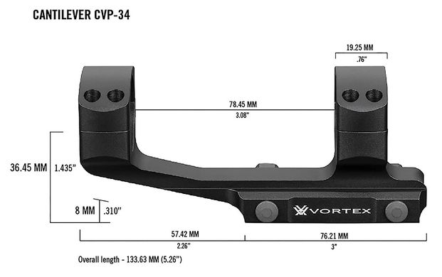 Кріплення Vortex Pro 34mm Cantilever mount (CVP-34)