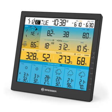Метеостанція Bresser 6-day 4CAST PRO SF 7-in-1 Wi-Fi with Solar-powered Sensor (13683)