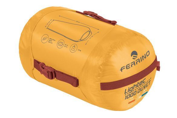 Спальний мішок Ferrino Lightec 1000 Duvet RDS Down -6&deg;C Artisan Gold (86702QGG)