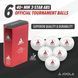 М'ячі для настільного тенісу Joola Prime 40+ White ITTF 6 шт (40031)