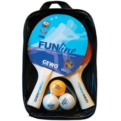 Набір для настільного тенісу Gewo Double-Fun + сітка Flexx (103360000)