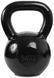 Гиря чавунна Toorx 24 кг з гумовою підставкою Black (KGV-24)