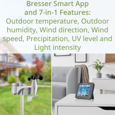 Метеостанція Bresser Smart Home 7-in-1 Weather Center ClimateConnect Grey (7003600QT5000)