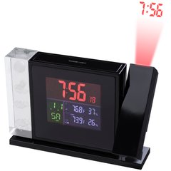 Метеостанція Bresser MyTime Crystal P Colour Projection Alarm Clock and Weather Stations Black (7060100) Refurbished