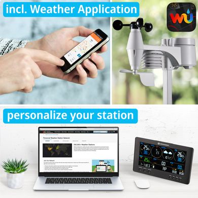 Метеостанція Bresser WIFI ClearView Weather Center 7-in-1 Sensor (7002586)