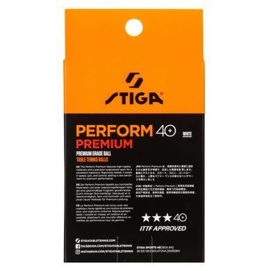 М'ячі для настільного тенісу Stiga Perform Premiun ITTF 6 шт (1113-2410-06)