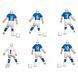Комплект запасних гравців для настільного футболу Stiga Team Blue/White (7113-2043-22)