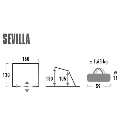 Намет High Peak Sevilla 40 Blue/Grey (10129)